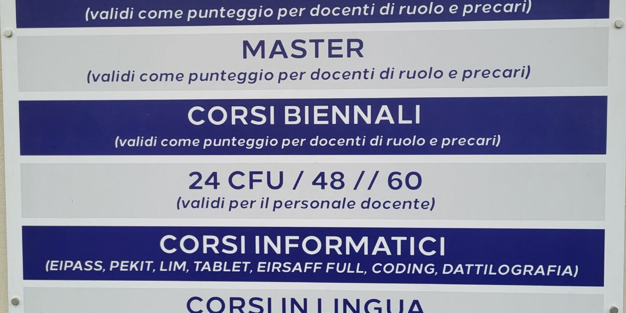 Il CONITP comunica che sono aperte le iscrizioni per i seguenti corsi